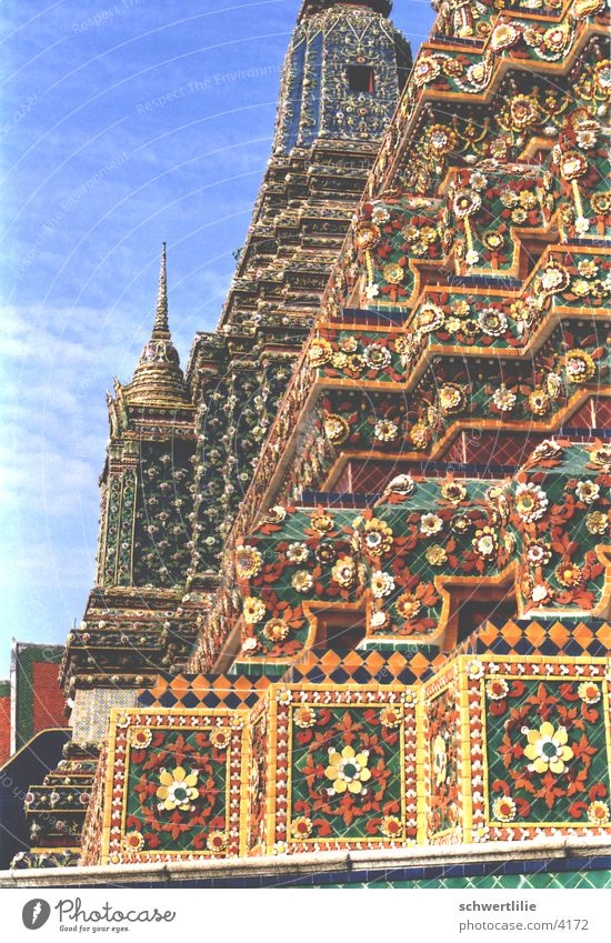Temple Thailand Roof Multicoloured Jewellery