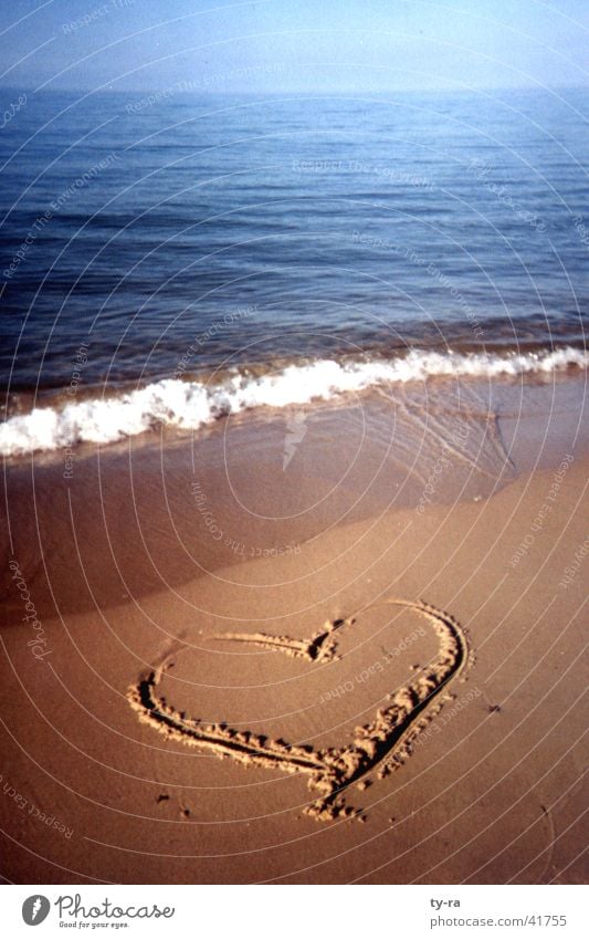 Heart On The Beach Ocean A Royalty Free Stock Photo From Photocase