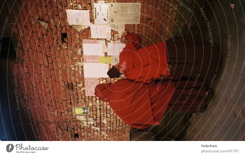 monks Monk Religion and faith Poster Nepal Wall (building) Wall (barrier) Human being