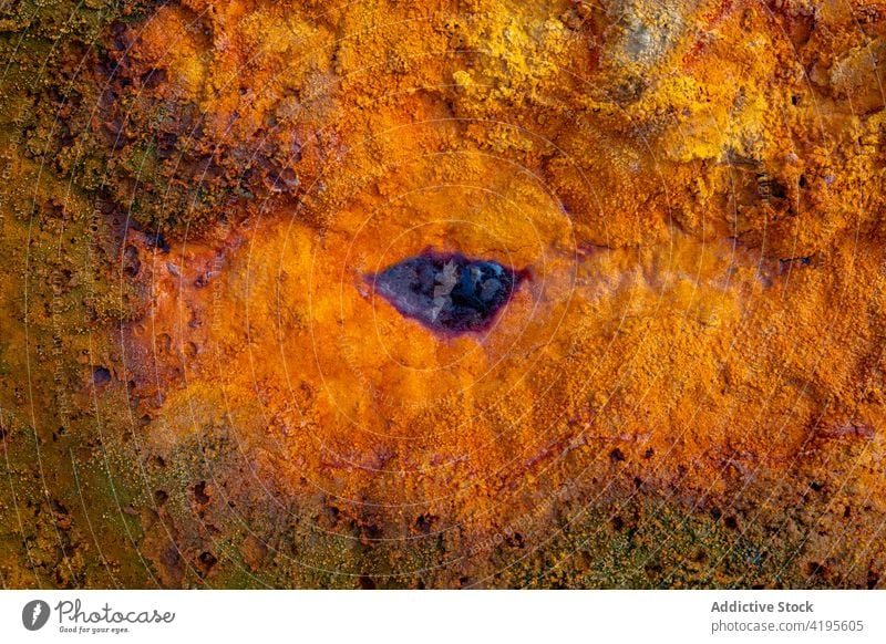 Amazing view of stone in river geology water minas de rio tinto mineral abstract spain andalusia rapid nature flow picturesque rock scenic orange stream