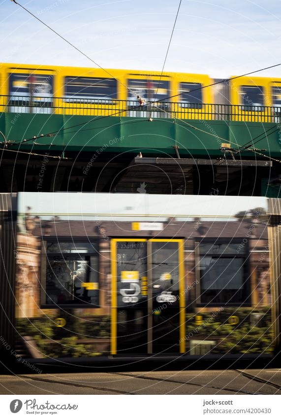 public transport of tram and underground Public transit Traffic infrastructure Means of transport Rail transport Schönhauser Allee Prenzlauer Berg Mono rail