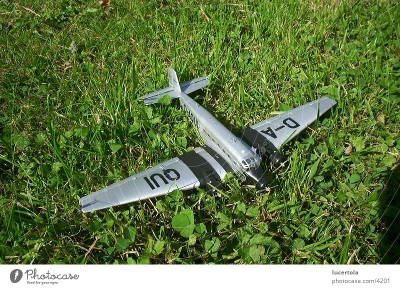 Ju 52 on grass track Airplane Grass Green Things Pattern