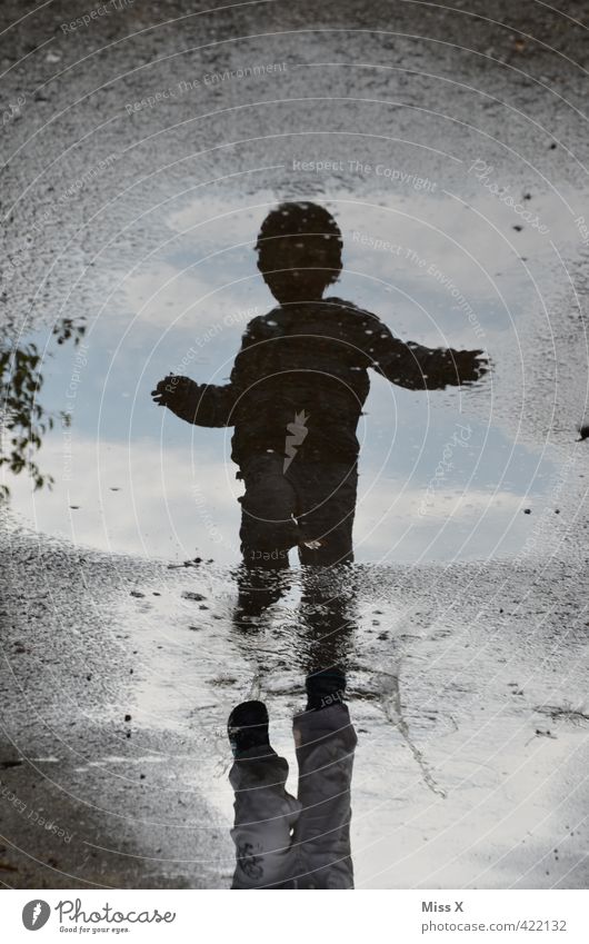 puddle Playing Children's game Toddler 1 - 3 years 3 - 8 years Infancy Water Weather Bad weather Storm Rain Walking Dirty Wet Autumnal weather Puddle