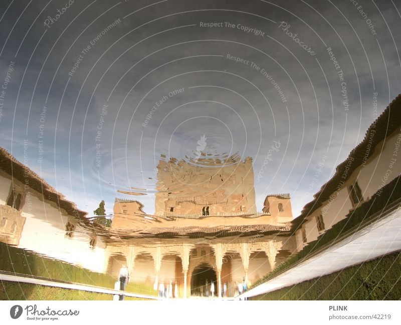 Alhambra Trick17 Granada Spain Reflection Symmetry Summer Architecture Water upsidedown Sun