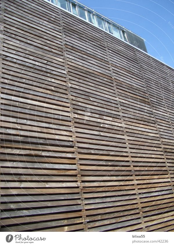 wooden facade Wooden facade Weather protection Gable Hannover Architecture Mask laths Wooden board nordlb