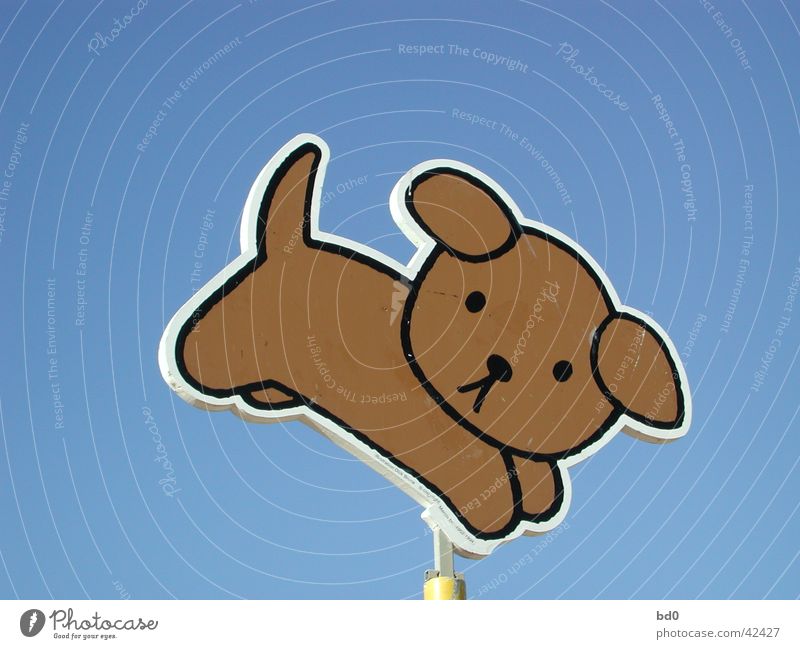 dog Dog Light blue Color gradient Illustration Signs and labeling Sky Blue