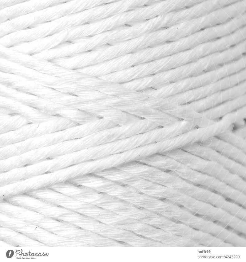 white yarn with diagonal pattern Wool woolen craft creative thread handmade textile string cotton Pattern