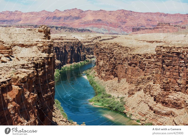 windy waters Environment Nature Landscape Elements Sand Summer Beautiful weather Rock Mountain River bank Desert Canyon Fluid Uniqueness Dry Blue Green