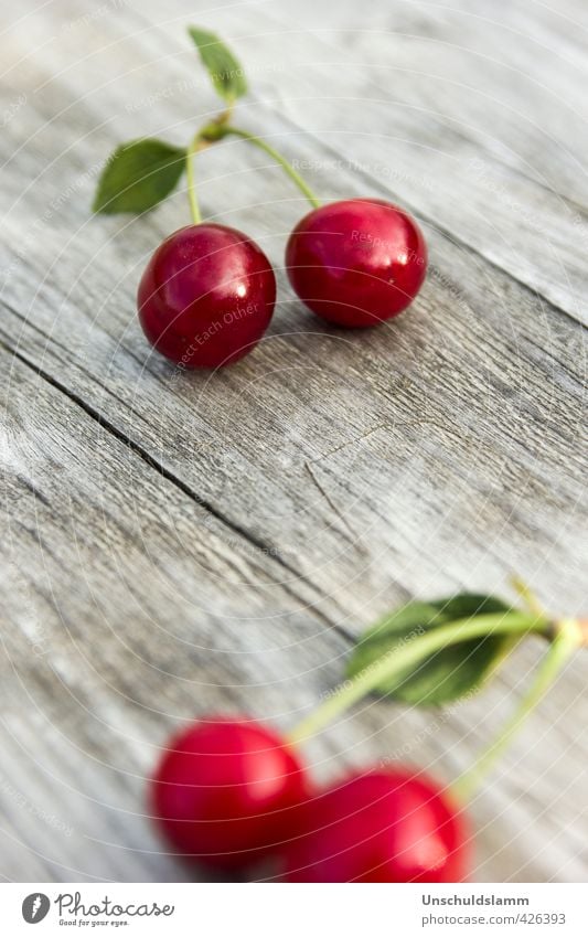 Let's cherry Food Fruit cherries Nutrition Living or residing Garden Decoration Kitchen Nature Summer Cherry Wood 2 4 Esthetic Fresh Bright Delicious Natural