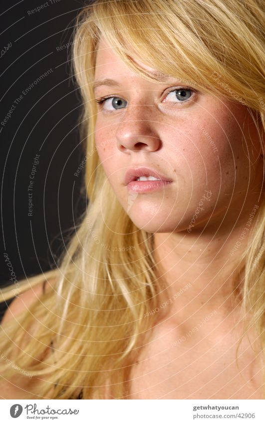 A_N_N_A_A Woman Beautiful Blonde Looking Skeptical Exasperated Light Face Hair and hairstyles Eyes Neck Doubt Shadow