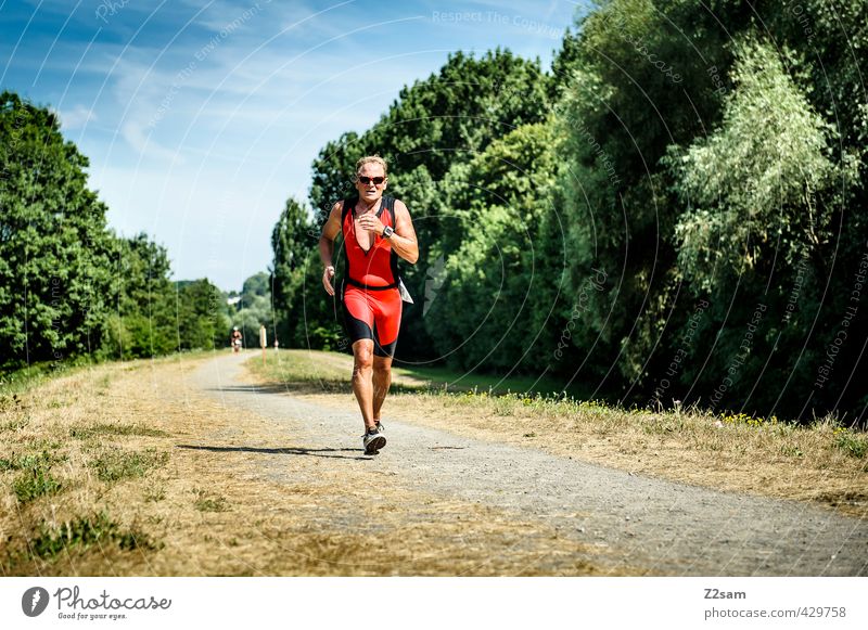 Triathlon | AK 60 | Running Athletic Summer Sports Sportsperson Sporting event Jogging Running sports Endurance Masculine Male senior Man 60 years and older