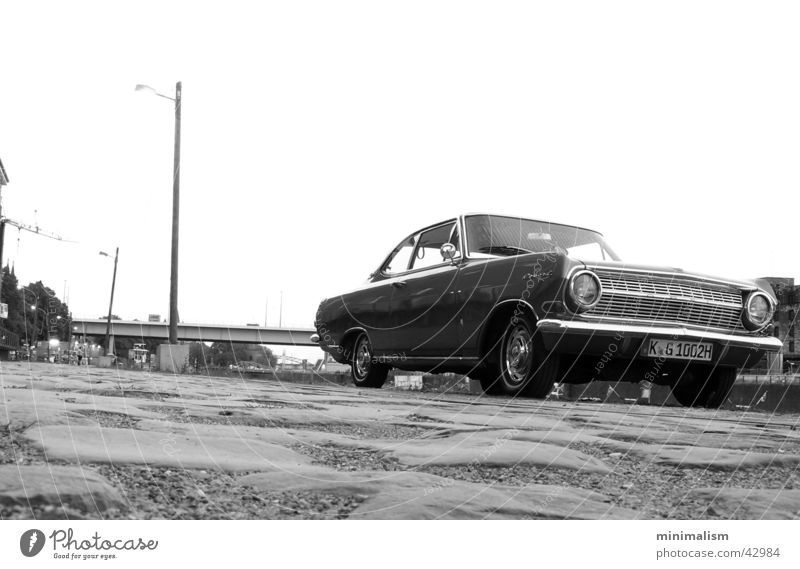 back then. Coupé Worm's-eye view Transport Opel Record record a 1964