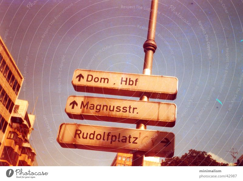 groundbreaking Cologne Central station Lomography Transport Frisian Square rudolf course Dome Signs and labeling Road marking smena smena sl