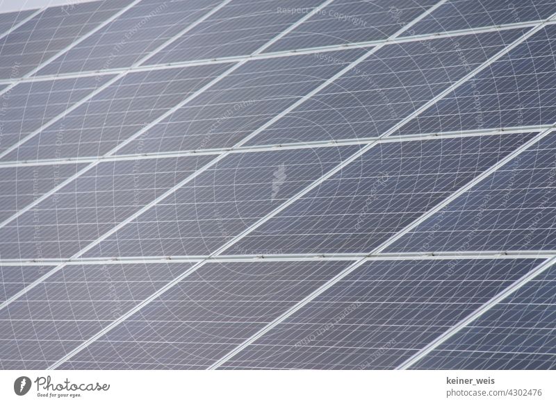Solar cells of a photovoltaic system photovoltaics Solar Power alternative energy Solar Energy Renewable energy energetic Save energy Energy industry
