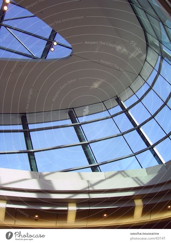 Coloured skylight Skylight Light Aspire Middle Harburg Yellow White Gray Architecture Shadow Lighting reflection PhoenixCenter Shopping malls Blue ...