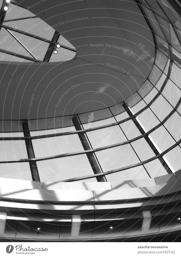 Skylight in grayscale Light Aspire Middle Harburg Gray scale value Architecture Shadow Lighting reflection PhoenixCenter Shopping malls ...