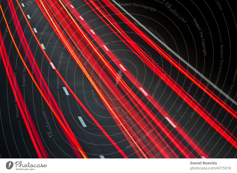 Red Lights Traffic exposure Light track light trails abstract texture pattern Road traffic night