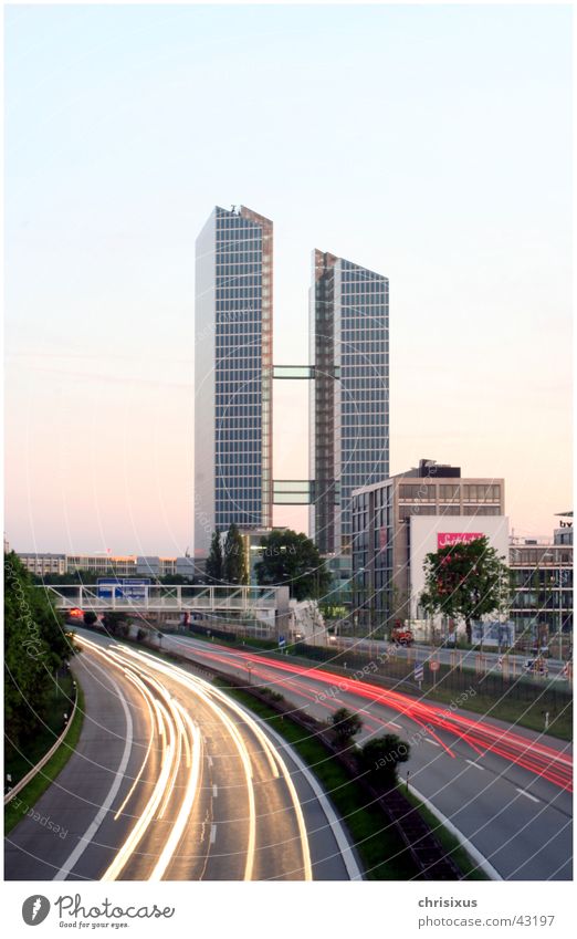 Munich Highlight High-rise High point Highway Constant light Elevator Architecture Bridge Glass Curve