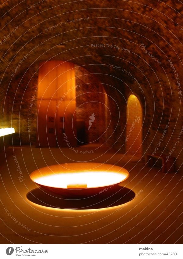 giant pot Cave Pot Light Dark Architecture Room Rock Stone Sand Bowl Water Shadow