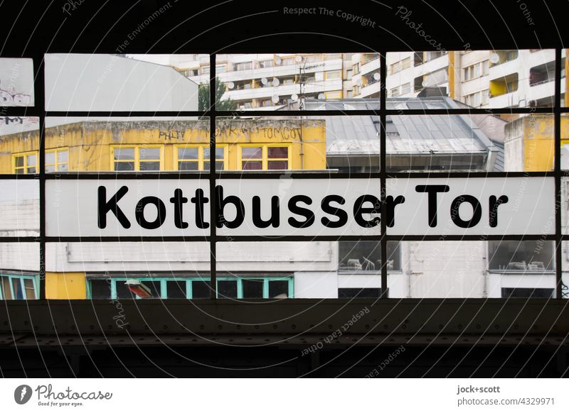 from the station Kottbusser Tor to the center Kreuzberg Window Architecture Facade Berlin Center Kreuzberg outlook Silhouette Structures and shapes Symmetry