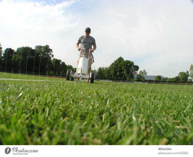 Calk it up. Label Playing field Meadow Line Sports chalking Chalk Lawn football