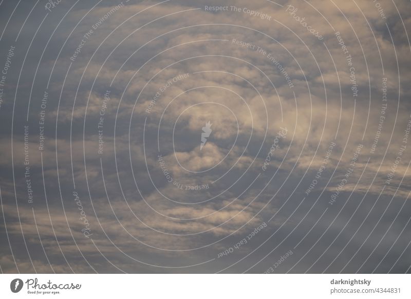 Light to moderately overcast skies in the evening and backlit by the sun Clouds Evening Storm Thunder and lightning Raincloud Storm clouds Bad weather Gale