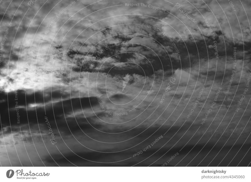 Thunderstorm with heavy rain clouds and overcast skies after disaster with flooding Clouds Light Evening Storm Thunder and lightning Raincloud Storm clouds