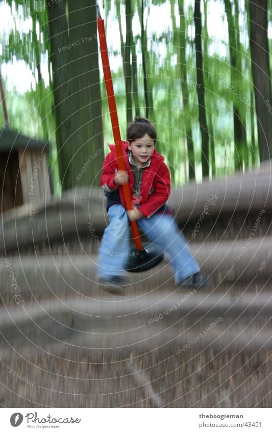 jumping-footed hoo-ha Child Masculine Jump Playing Swing Man joshua Movement woodland playground