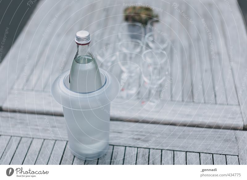 A Big Glass Filled With Ice Cold Water Stock Photo, Picture and