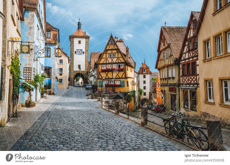 Rothenburg ob der Tauber, picturesque medieval city in Germany, famous UNESCO world culture heritage site, popular travel destination germany rothenburg tauber