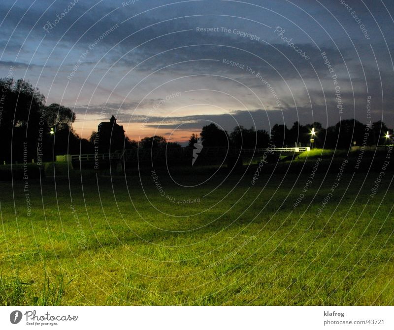 Night or Day? Long exposure Meadow Lamp Twilight Bridge Bright Calm