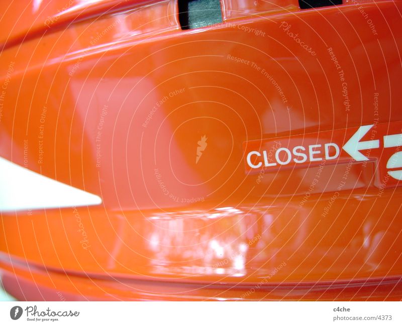 closed.for.redesign Helmet Typography Red Things Characters