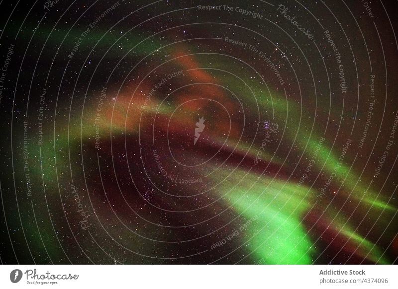 Spectacular Northern Lights in Tromso northern lights aurora borealis Kattfjorden Kvalya Island region Norway winter night landscape iceland space sky astronomy