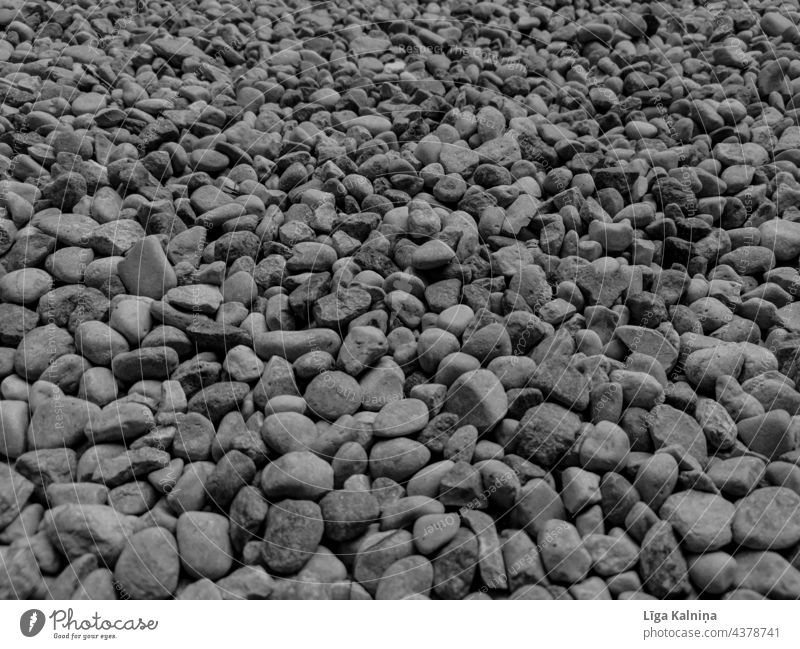 Full frame background of pebbles in black and white Rocks Pebble Stone Landscape rocks Nature Black & white photo stone landscape stones nature full length