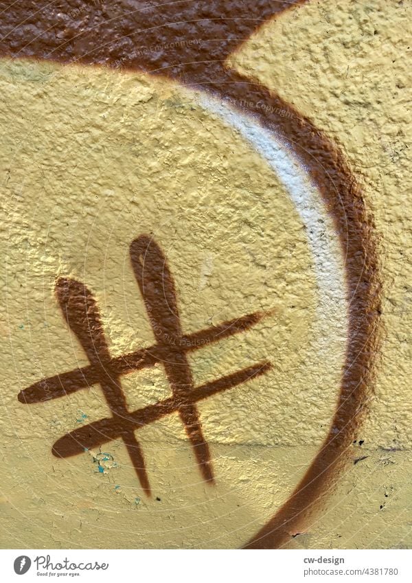 HashTag - drawn & painted Characters Colour photo Political movements political expression politically politically correct Politics and state Graffiti