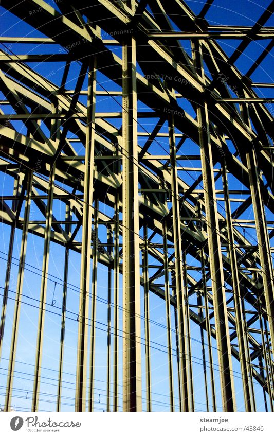 Hohenzollern bridge Cologne Hohenzollern Bridge Steel Railway bridge Detail