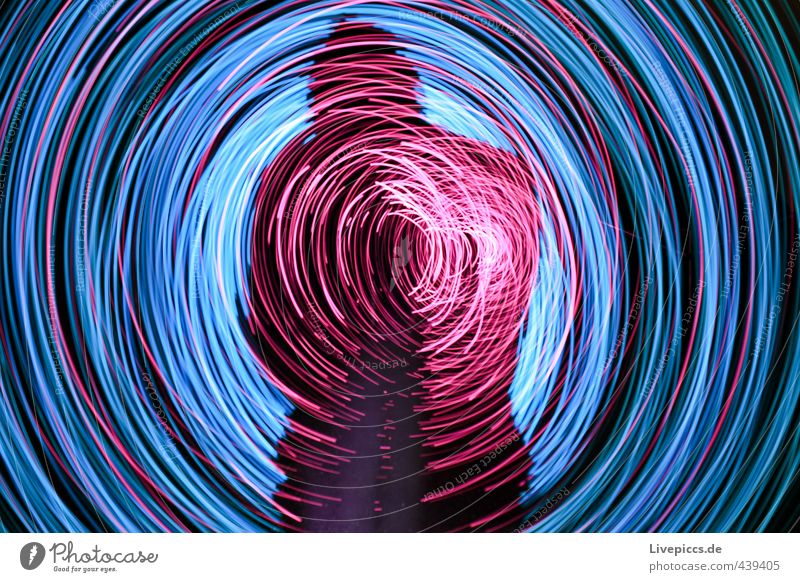 SHADOV RODDEN Human being Masculine Man Adults 1 30 - 45 years Art Painter Movement Rotate Illuminate Bright Retro Round Trashy Wild Blue Pink Black