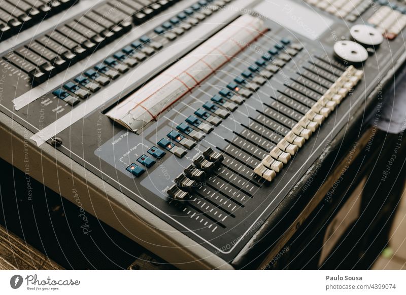 Sound mixer keyboard Keyboard Sound engineering Live Concert Make music Musical instrument Entertainment Musician Sound system Mix Mixing desk Technology