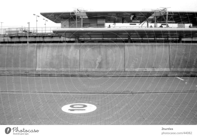 concrete desert no. 10 Canning Town Platform Gloomy Wall (barrier) Concrete Terminus London Underground Railroad tracks England Transport Train station