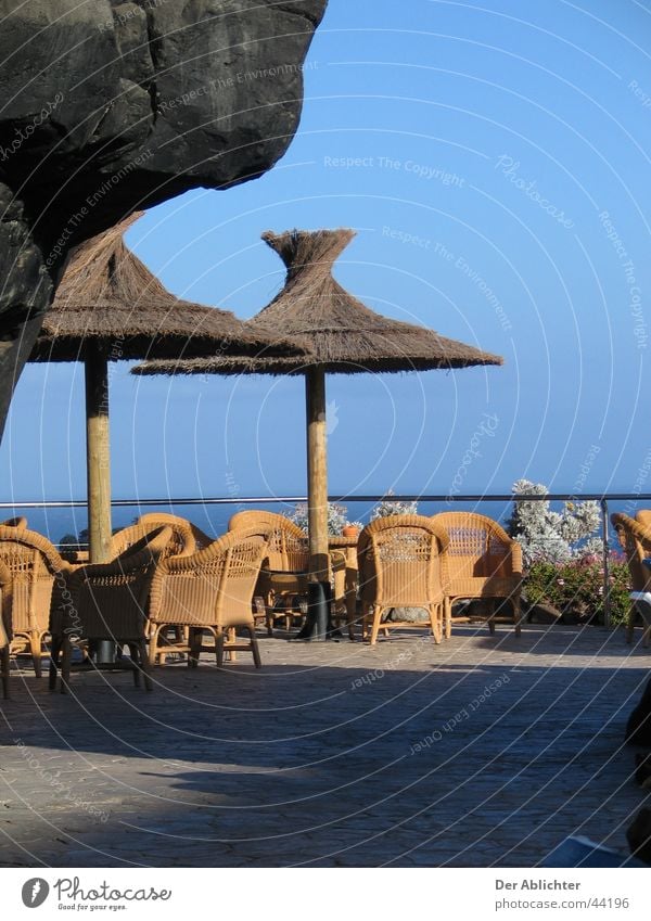 Canary Islands Pool Bar Fuerteventura Ambar Esquinzo Ocean Hotel Sunshade Riet Swimming pool Europe Stone Sit Shadow