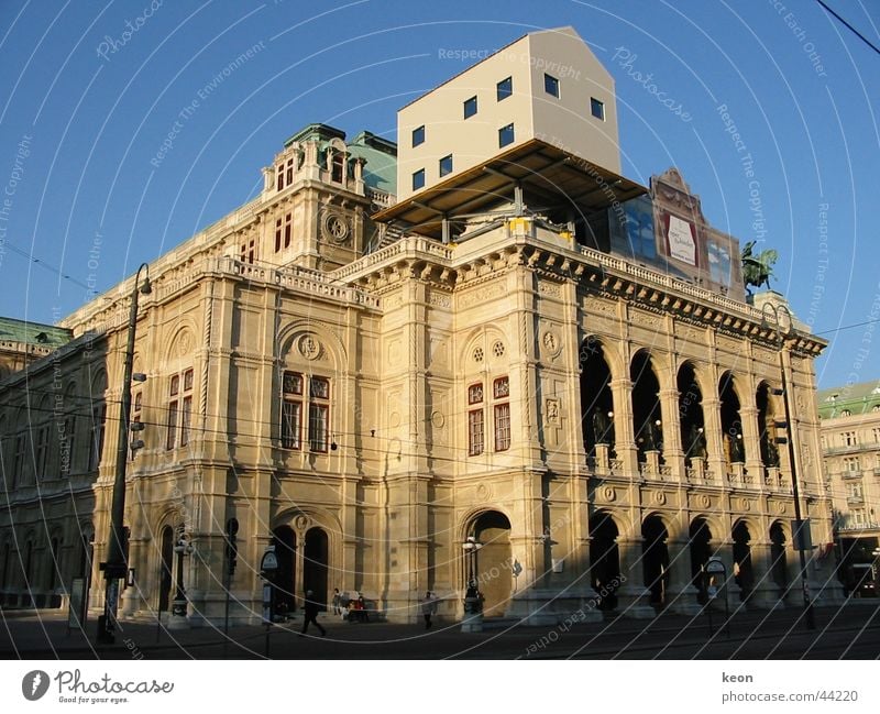 On top Placed on House (Residential Structure) Restoration Vienna Architecture on the house Opera scurill