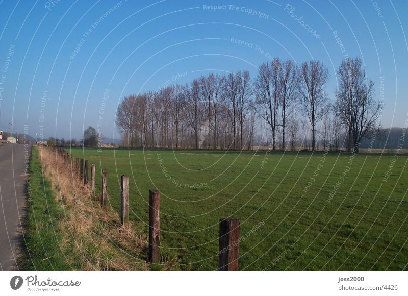 Landscape photograph from Dehnsen Lower Saxony stretching Alfeld Field next to the line