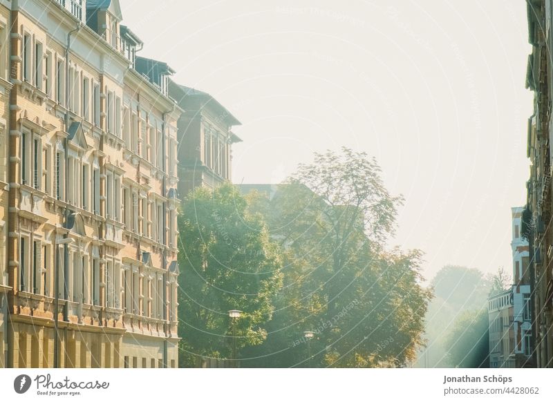 Street with old buildings in Schlosschemnitz, Chemnitz European Capital of Culture Capital of Culture Chemnitz Capital of Culture 2025 Copy Space Clouds