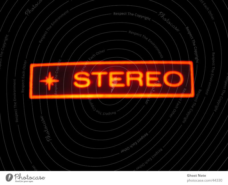 stereo Stereo Music Red Black Light Macro (Extreme close-up) Close-up Characters Share Sound