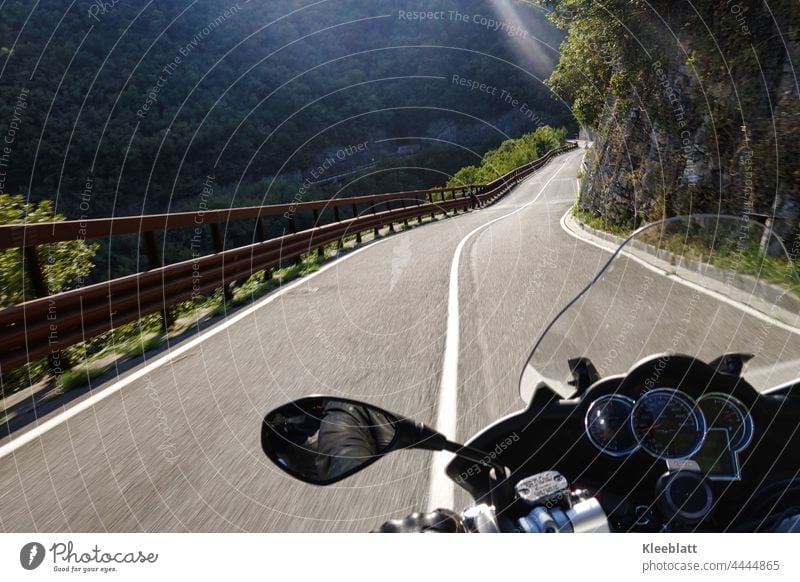 Kurvenlust - experience the curves in the mountains with your motorcycle Motorcycle Motorcycling curvaceous Curvaceousness fun to drive passports Mountain