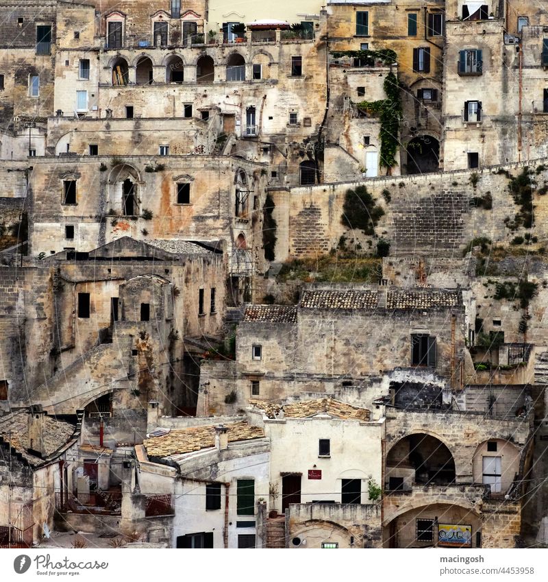 The Sassi in Matera, Basilicata matera Italy southern italy Vacation & Travel Exterior shot Tourism Landscape Deserted Europe Architecture Old town Building