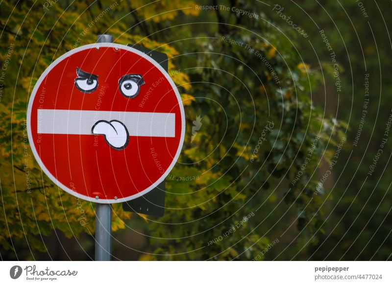 Traffic sign, with tongue out Road sign Traffic signs Traffic sign 136 Traffic sign 101 Traffic sign 250 Signs and labeling Road traffic Transport Signage