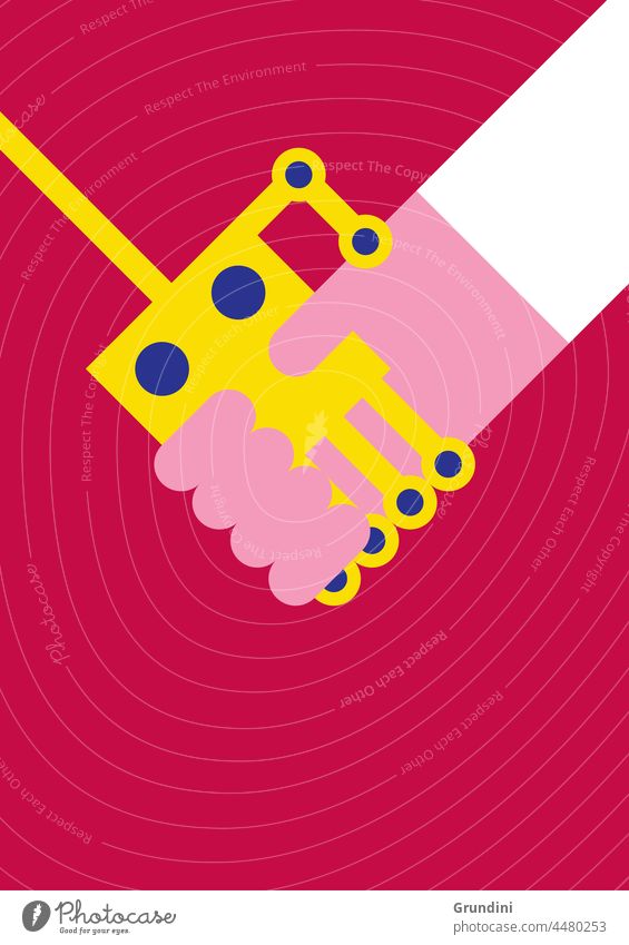 Ai Robot Robotics Handshake Illustration Lifestyle