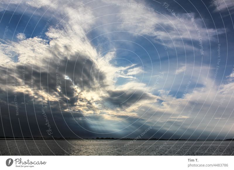 a sky over the Baltic Sea Sky Ocean Water Blue Clouds Exterior shot Day Horizon Colour photo Deserted Nature Waves coast Landscape Environment Weather