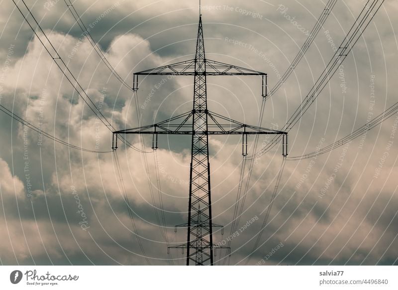 high voltage Energy Electricity Electricity pylon Energy industry High voltage power line Technology Power transmission stream energy revolution Energy crisis